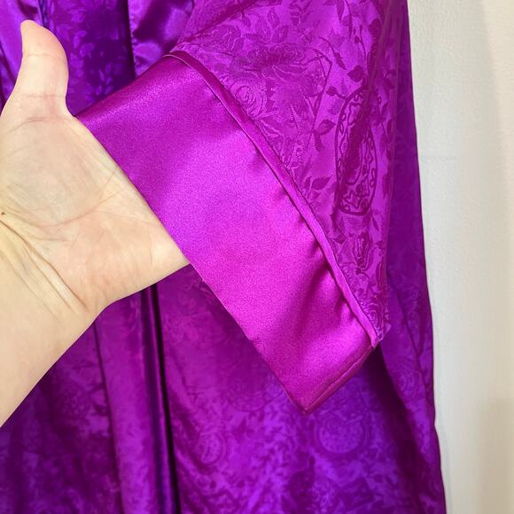Vintage Victoria Secret Gold Label Purple Robe One Size - Picture 8 of 8